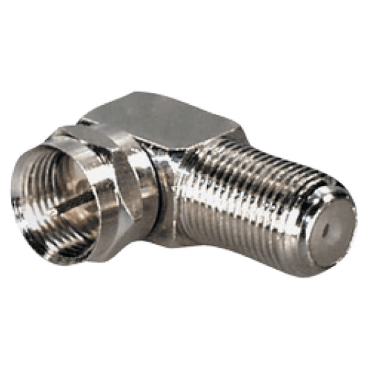 Adapter gniazdo F -> wtyk F kątowy -zdjęcie numer 1