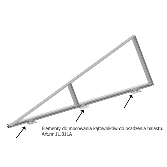 Konstrukcja PV. Art.nr 11.051 , trójkąt 20° 2 x H -zdjęcie numer 5