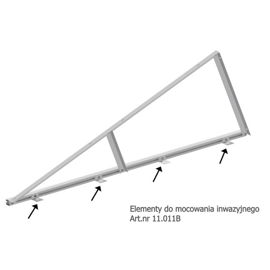 Konstrukcja PV. Art.nr 11.051 , trójkąt 20° 2 x H -zdjęcie numer 4