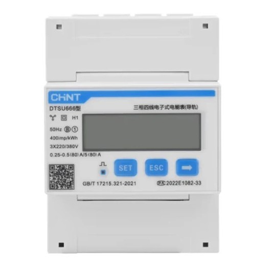 Licznik energii Chint DTSU666 3*230/400V 5(80)A 4P -zdjęcie numer 1
