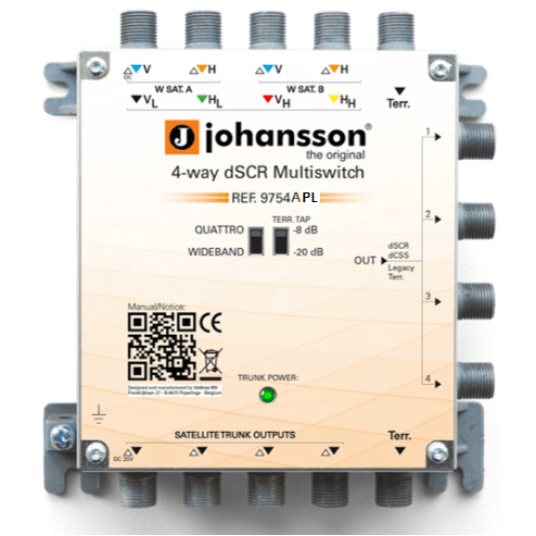 Multiswitch Unicable II 5/4 , 9754APL Johansson -zdjęcie numer 1