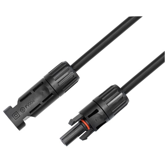 Przedłużacz kabel solarny czarny - 3m -zdjęcie numer 1