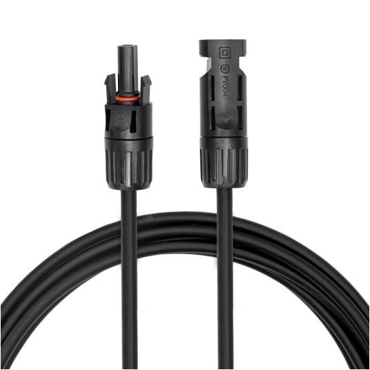 Przedłużacz kabel solarny czarny - 3m -zdjęcie numer 2