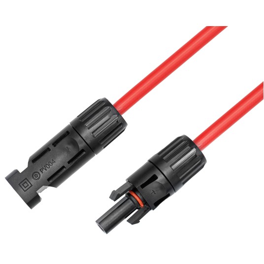Przedłużacz kabel solarny czerwony - 1m -zdjęcie numer 1