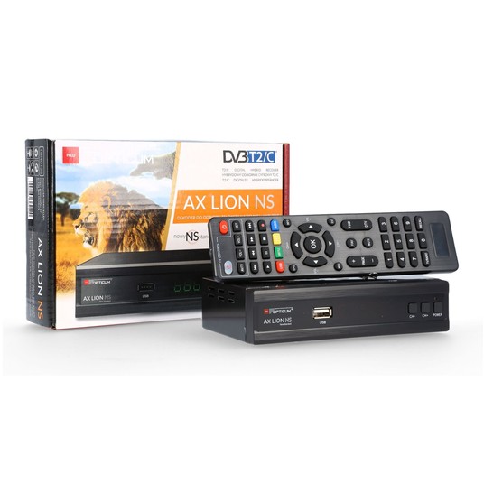 Receiver DVB-T2/C Opticum AX Lion NS H.265 -zdjęcie numer 3