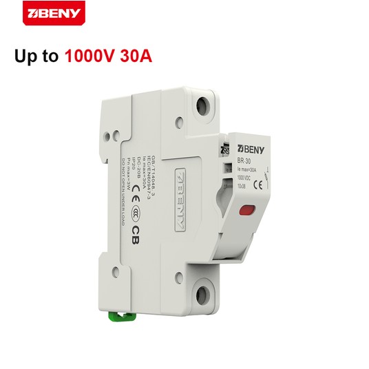 Rozłącznik bezpiecznikowy 10x38 1P DC Beny 30A -zdjęcie numer 2