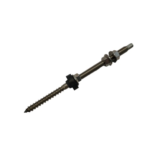 Śruba - dwugwint M12x300, DIN 6923, A2 EPDM+NAKR -zdjęcie numer 1