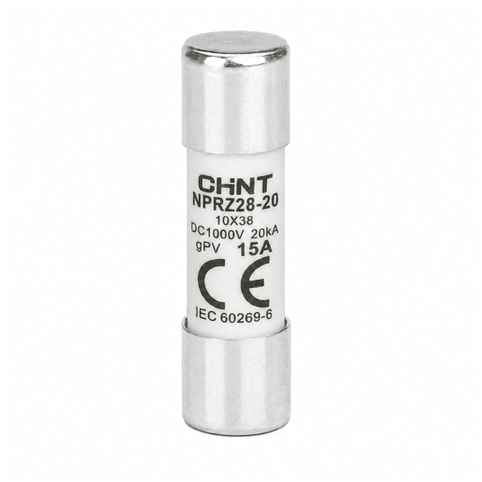 Wkładka topikowa gPV 10x38 15A 1000V DC Chint -zdjęcie numer 1