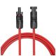Przedłużacz kabel solarny czerwony - 1m -zdjęcie numer 2