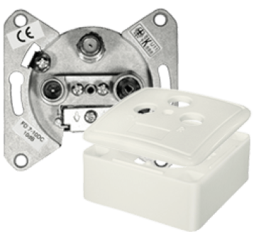 Gniazdo Abo. SAT/TV FD 7 przelotowe 10 dB