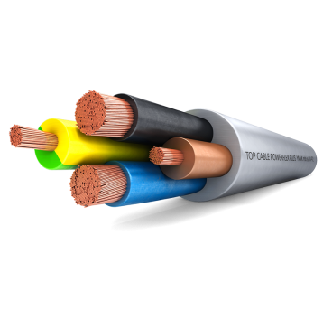 Kabel OMY 5 x 0,75 mm2 ,szary. H05VV-F 5G0,75