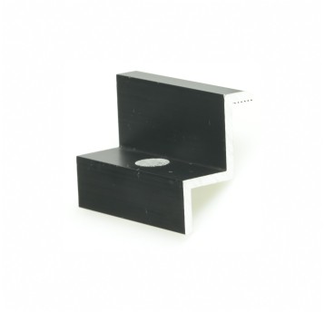 Klema końcowa 35 mm czarna Z-35 , L50 anodyzowana