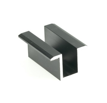 Klema środkowa 24 mm czarna U-24 , L50 anodyzowana