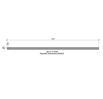 Konstrukcja PV. Art.nr 11.010A - kątownik L1637