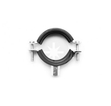 Obejma stalowa z wkładką gumową 38-43 mm 1 1/4" M8