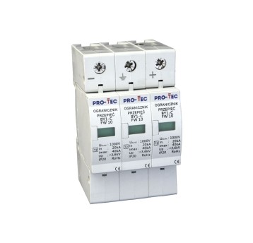 Ogranicznik przepięć. Typ 2 DC BY1-C/3 FW10