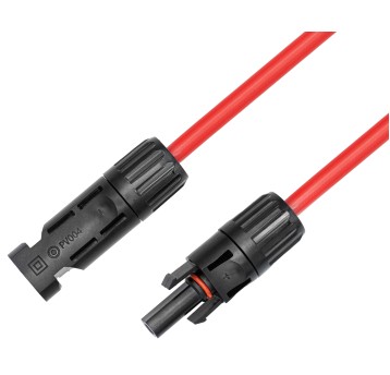 Przedłużacz kabel solarny czerwony - 3m