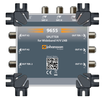 Rozgałęźnik for Wideband x 2 , 9655 Johansson