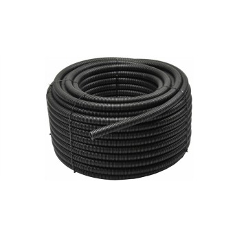 Rura karbowana 25/20 czarna UV pilot, rolka 25 mb.