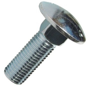 Śruba M8x16 zamkowa, DIN 603, A2